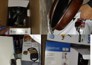 Elementos robados hallados dentro de un contenedor