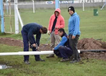 Atlético de Rafaela puso en marcha la obra de iluminación en el predio