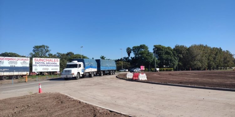 Se habilitó al tránsito la nueva rotonda de la RN 34 en Sunchales