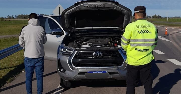 Recuperaron en Susana una Hilux robada en Buenos Aires