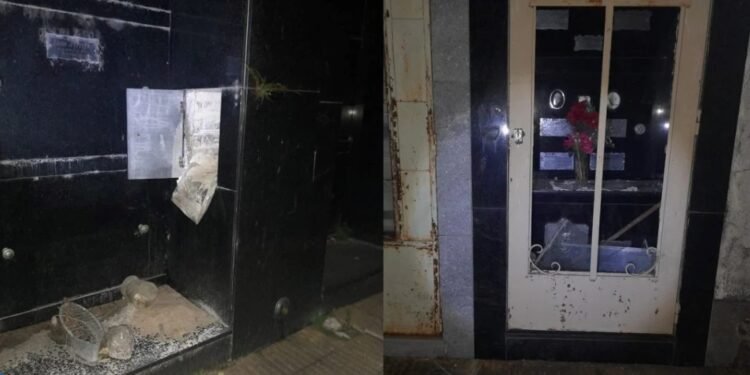 Inseguridad en Santa Fe Cementerio Municipal: vandalizaron varios panteones y la puerta de la morgue