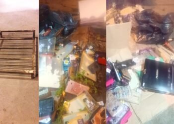 Incidentes: Fundas de celulares y parrilla abandonada en calles de la ciudad.