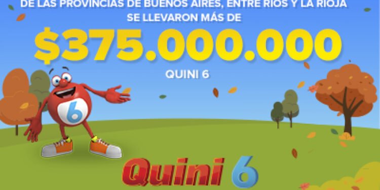 ¡TRES APOSTADORES SE REPARTIERON MÁS DE $375 MILLONES EN EL QUINI 6!