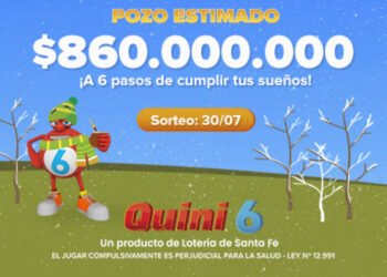 ¡EL QUINI 6 QUEDÓ VACANTE Y SE VIENE CON $860 MILLONES ESTIMADOS!
