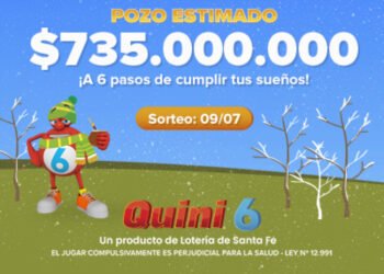 SE VIENE UN DOMINGO MILLONARIO CON LOS $735 MILLONES ESTIMADOS DEL QUINI 6