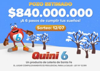 EL QUINI 6 QUEDÓ VACANTE Y SE VIENE CON UN POZO DE $840 MILLONES ESTIMADOS