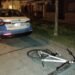 Robo de bicicleta y mochila con intervención policial