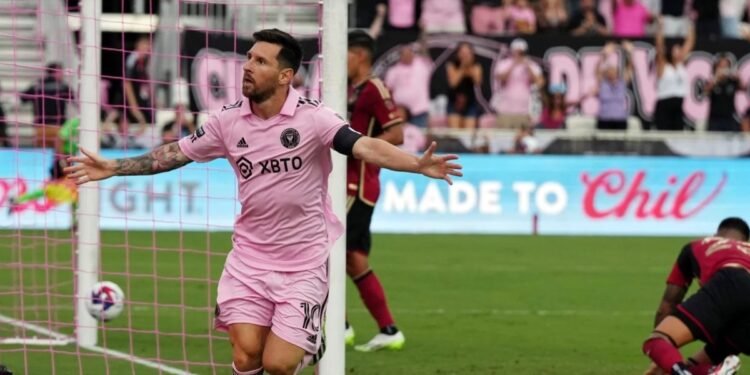 Leagues Cup Dos goles y una asistencia de Messi en la goleada de Inter Miami ante Atlanta United