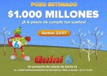 ¡EL QUINI 6 QUEDÓ VACANTE Y LLEGÓ A LOS $1.000 MILLONES ESTIMADOS!