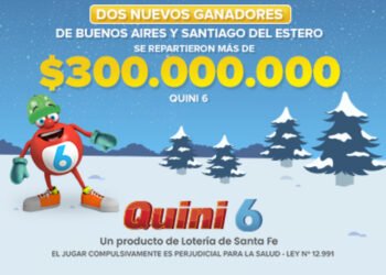 ¡DOS APOSTADORES SE LLEVARON MÁS DE $300 MILLONES EN EL QUINI 6!