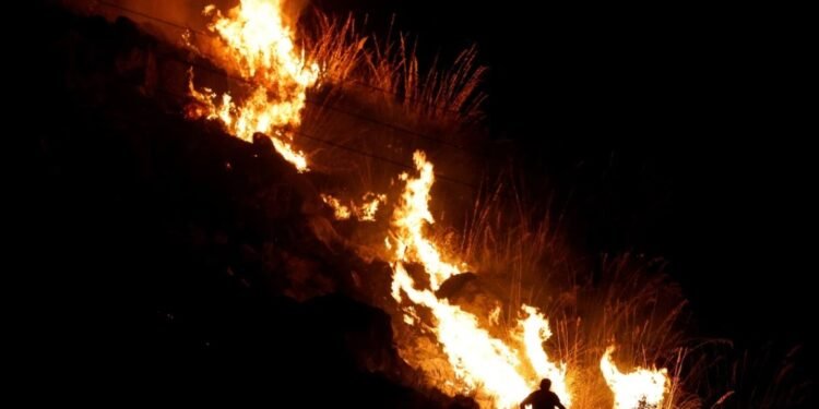 5 regiones afectadas Impactantes imágenes de los incendios en el sur de Italia