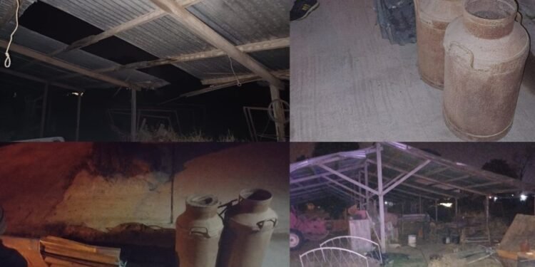 Detienen a un hombre por robar chapas y aluminio de un galpón