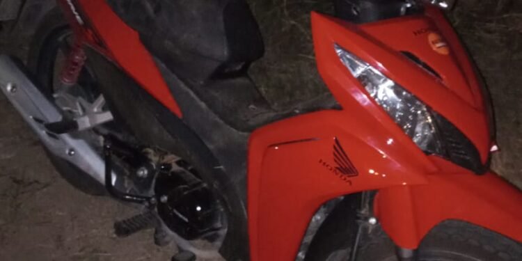 Encontraron una moto que habia sido sustraida el sábado