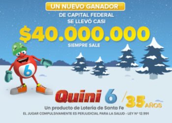 UN APOSTADOR SE LLEVÓ CASI $40 MILLONES EN EL QUINI 6