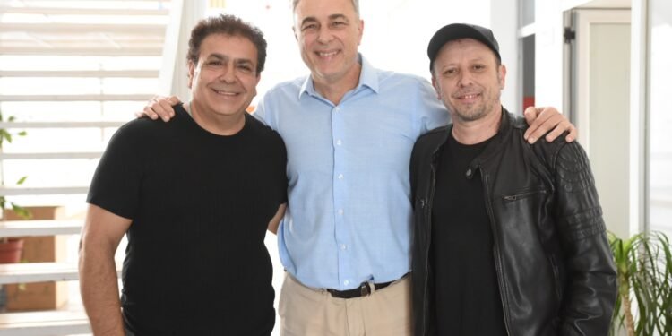 Luis Castellano se reunió con los autores del tango “La Perla del Oeste”