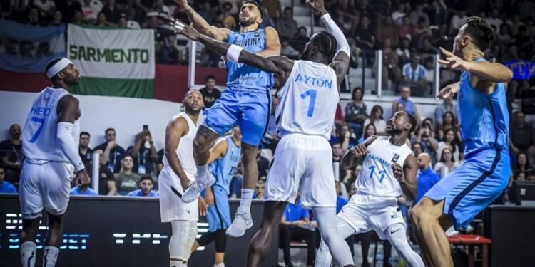 Argentina pierde con Bahamas en su estreno en el básquetbol de Santiago