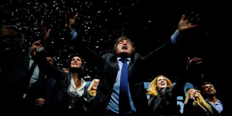 Mapa color violeta Milei se impuso en 18 de los 19 departamentos de Santa Fe