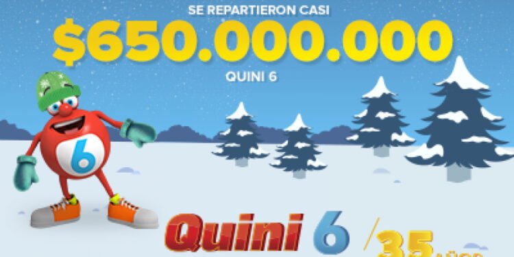 ¡DOS APOSTADORES SE REPARTIERON CASI $650 MILLONES EN EL QUINI 6!