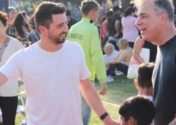 Senn, Caruso y Castellano recorrieron eventos durante el fin de semana
