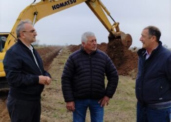 Avanzan las obras de saneamiento en el Bajo Peretti