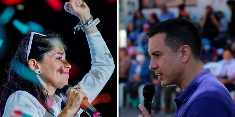 La correísta González y el derechista Noboa perfilan sus estrategias para el balotaje presidencial