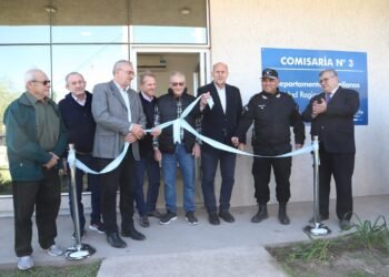 Perotti y Calvo inauguraron el edificio de la Comisaría 3° de Sunchales