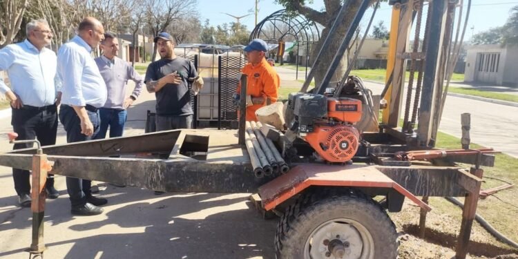 Perotti y Calvo recorrieron obras en Tacural