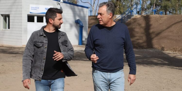 Castellano, Senn y el objetivo de ampliar las redes de cloacas