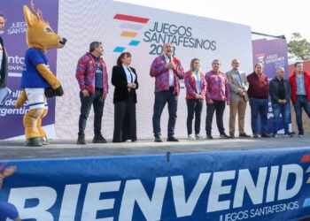 Perotti inauguró las segundas finales de los Juegos Santafesinos