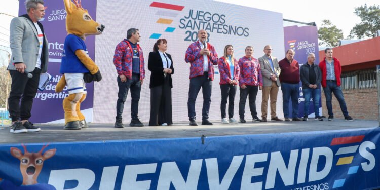 Perotti inauguró las segundas finales de los Juegos Santafesinos