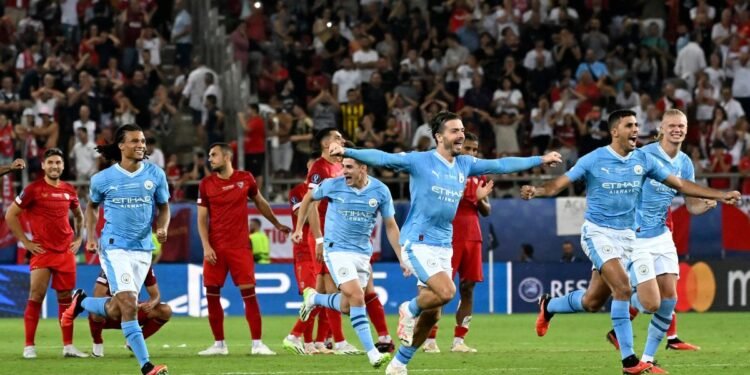Manchester City, campeón de la Supercopa: derrotó a Sevilla en la definición por penales
