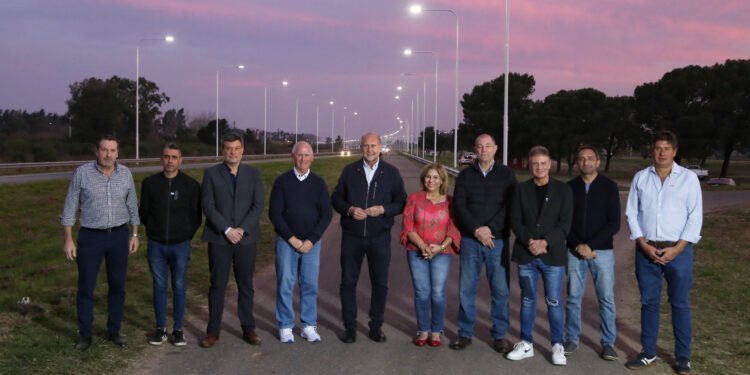 Habilitaron la nueva iluminación LED de un tramo de la autopista Rosario – Santa Fe