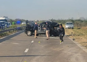 Fuerte accidente del subjefe de Policía de la provincia