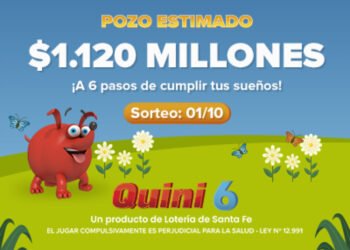ESTE DOMINGO EL QUINI 6 SE VIENE CON UN POZO DE $1.120 MILLONES ESTIMADOS