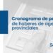 La provincia dio a conocer el cronograma de pago de haberes correspondiente a septiembre