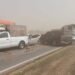 Viento y tragedia en la ruta 13: un muerto y 17 heridos tras un choque en cadena