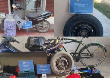 Moto, garrafa y una ruda robadas: todo fue recuperado en diferentes operativos