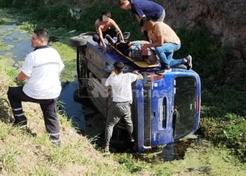Sunchales!: una mujer terminó dentro de un canal