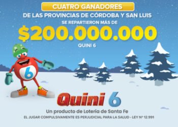 ¡CUATRO APOSTADORES SE REPARTIERON MÁS DE $200 MILLONES EN EL QUINI 6!