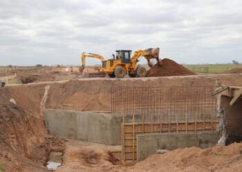 Avanza la pavimentación del acceso a Aurelia desde la ruta 70