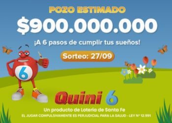 ESTA NOCHE EL QUINI 6 SE VIENE CON $900 MILLONES ESTIMADOS