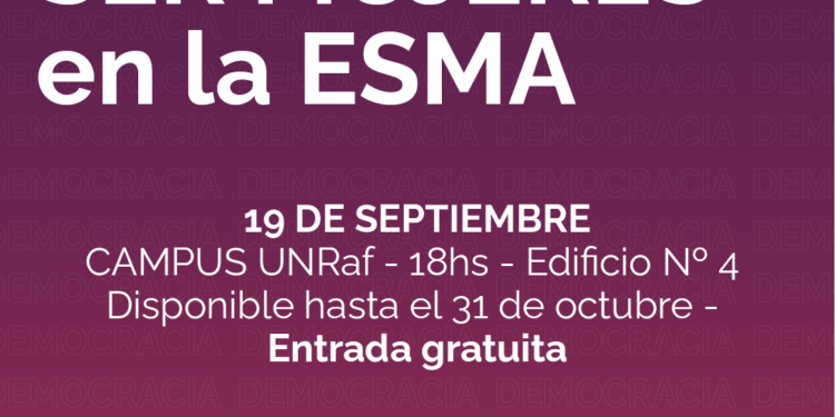 La UNRaf inaugura la muestra «Ser Mujeres en la ESMA»