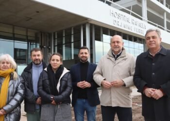 Perotti y Castellano recorrieron los avances en la obra del nuevo Hospital