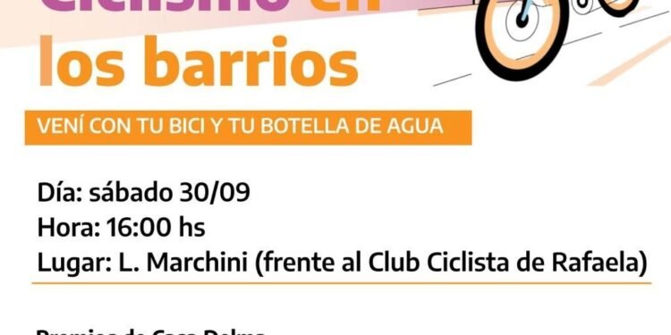 Nueva jornada del programa “Ciclismo en los Barrios”