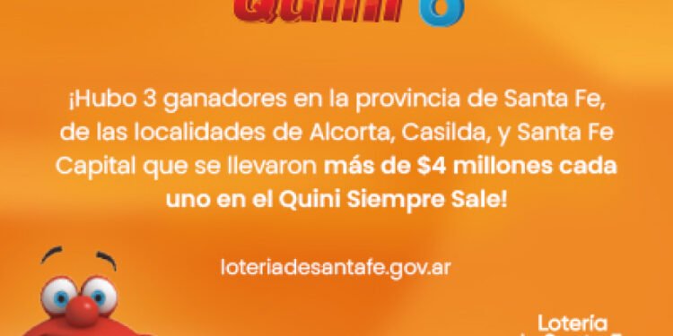 ¡NUEVOS GANADORES EN EL SIEMPRE SALE DE QUINI 6!