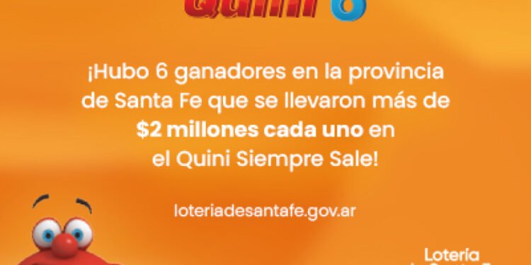 ¡NUEVOS GANADORES EN EL SIEMPRE SALE DE QUINI 6!