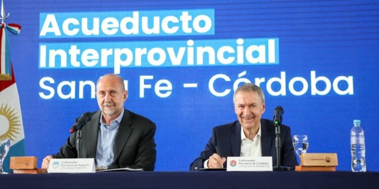 Las provincias de Santa Fe y Córdoba firmarán el contrato para iniciar el Acueducto Interprovincial