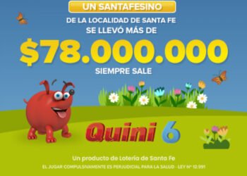 ¡UN APOSTADOR SE LLEVÓ MÁS DE $78 MILLONES EN EL QUINI 6!