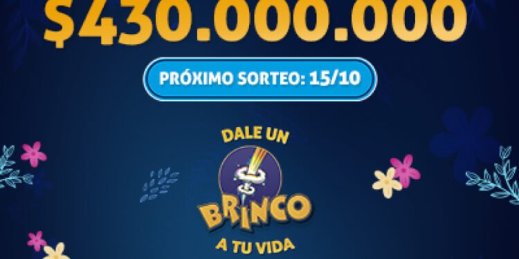 ¡POZO INCREÍBLE! EL BRINCO QUEDÓ VACANTE CON $430 MILLONES ESTIMADOS PARA EL PRÓXIMO SORTEO