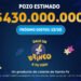 ¡POZO INCREÍBLE! EL BRINCO QUEDÓ VACANTE CON $430 MILLONES ESTIMADOS PARA EL PRÓXIMO SORTEO
